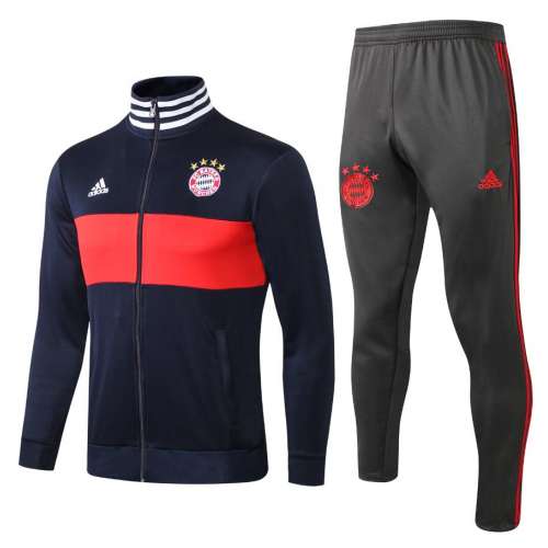 Bayern Munich 18/19 Training Jacket Tracksuit Blue With Pants